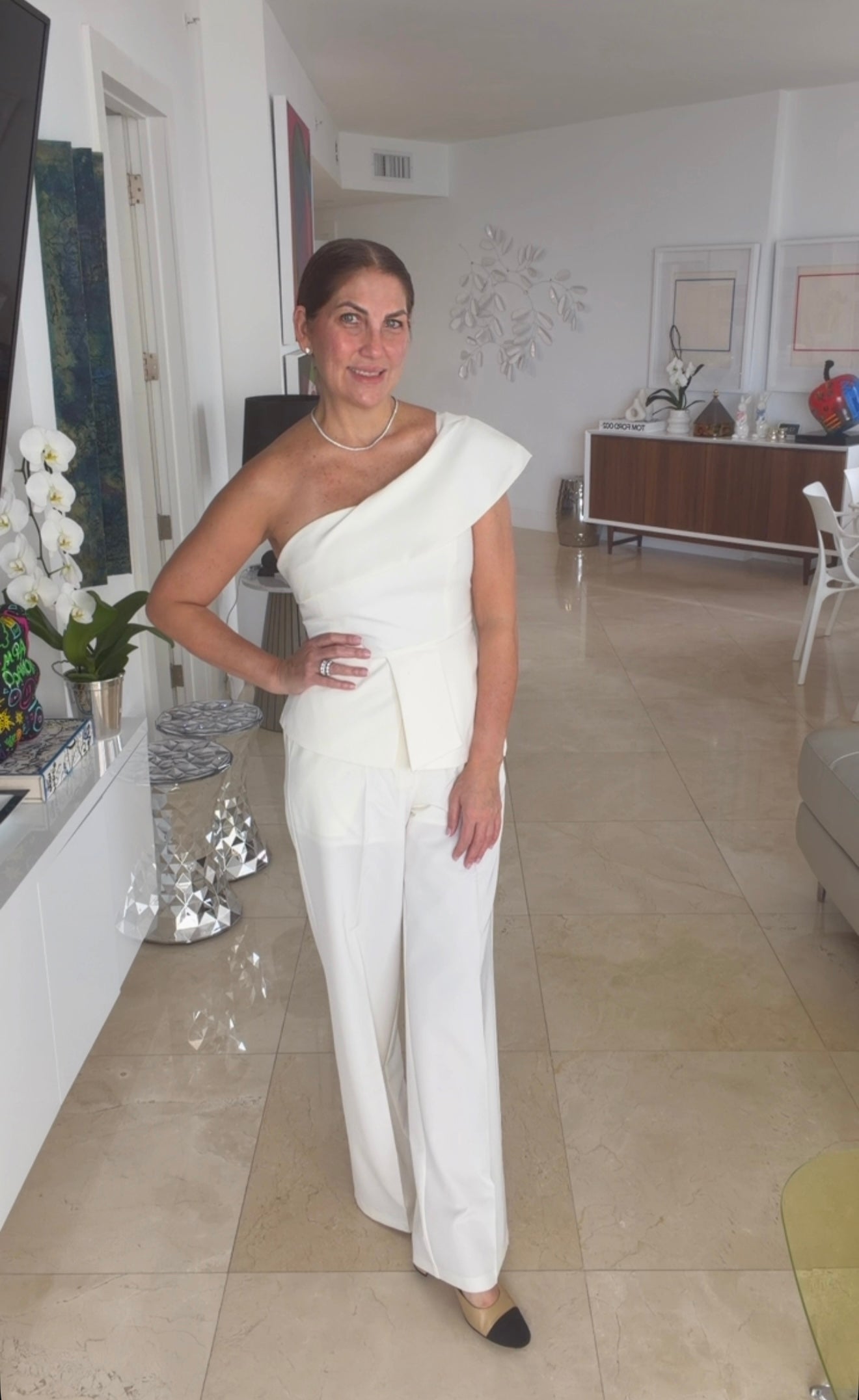 One-Shoulder Elegance Set