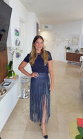 Harper Eco Leather Fringe Skirt