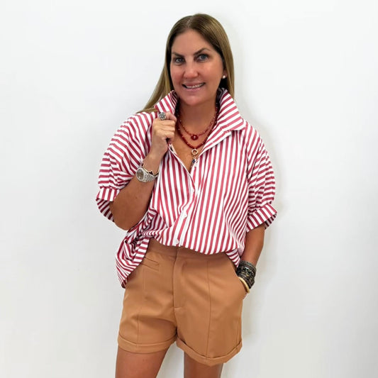 Camisa oversized de rayas