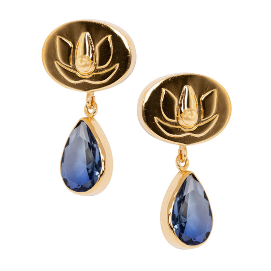 Golden Bloom Drop Earrings
