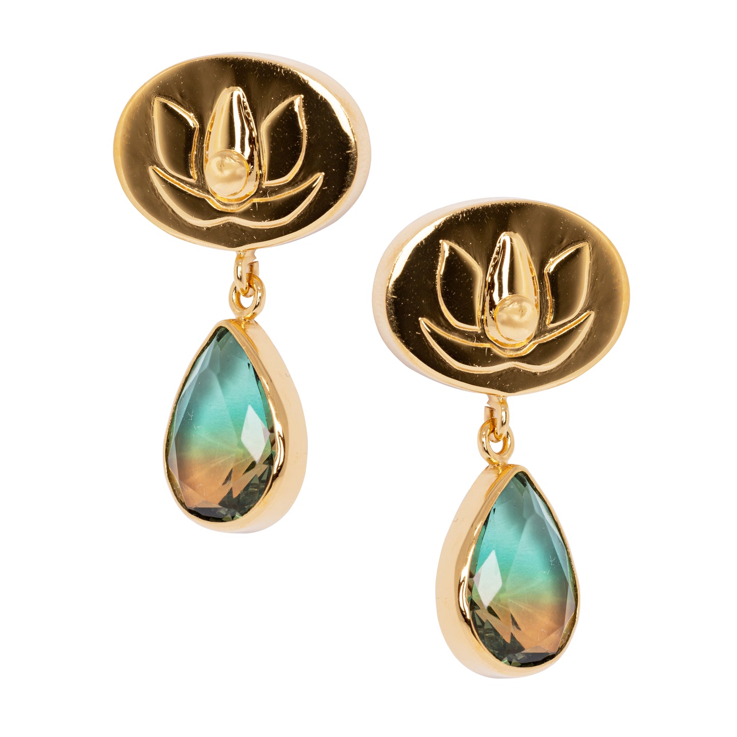 Golden Bloom Drop Earrings