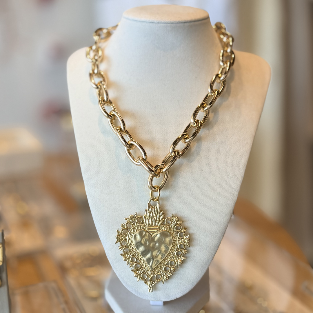 Sacred Heart Luxe Chain Necklace