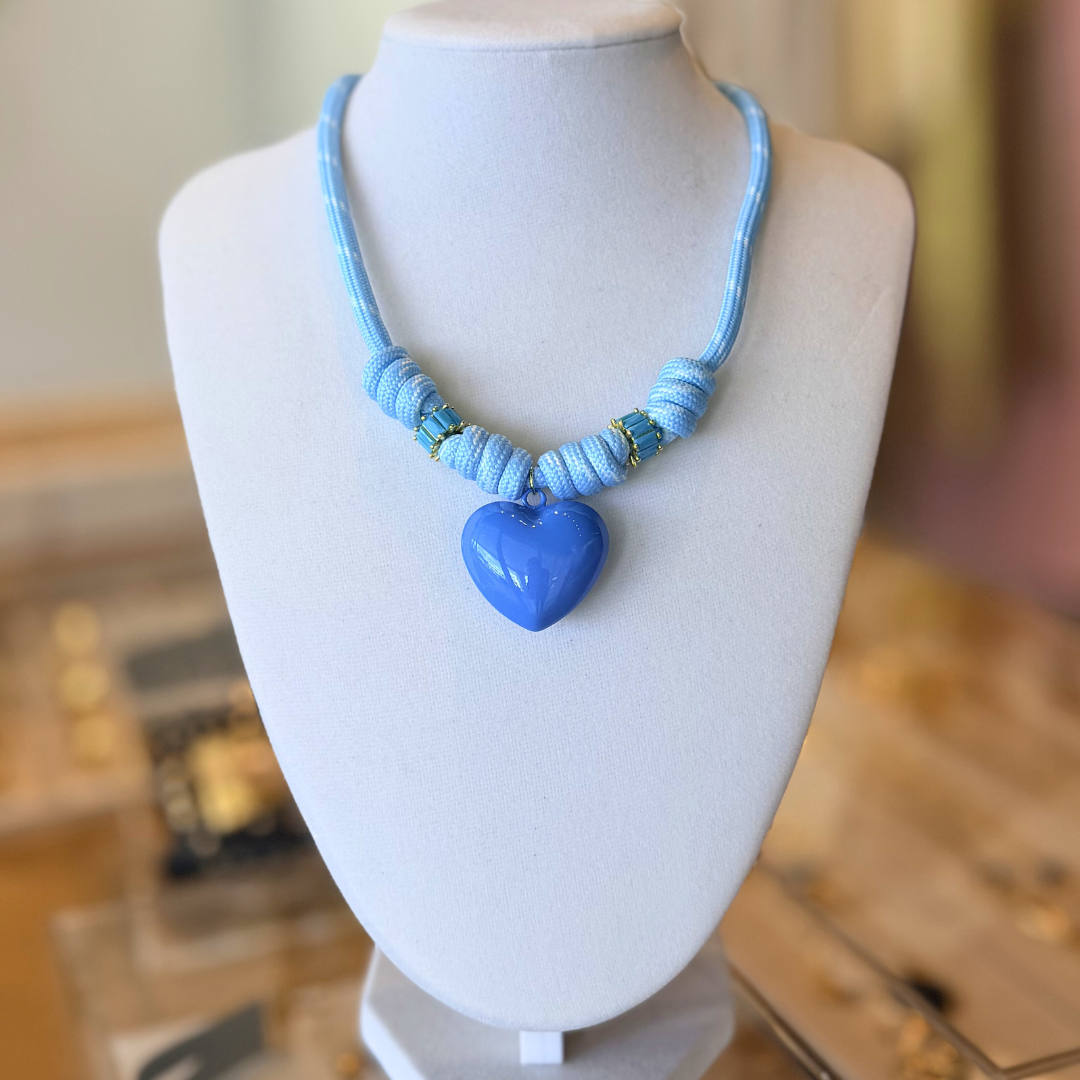 Heart Statement cord Necklace | PS Showroom