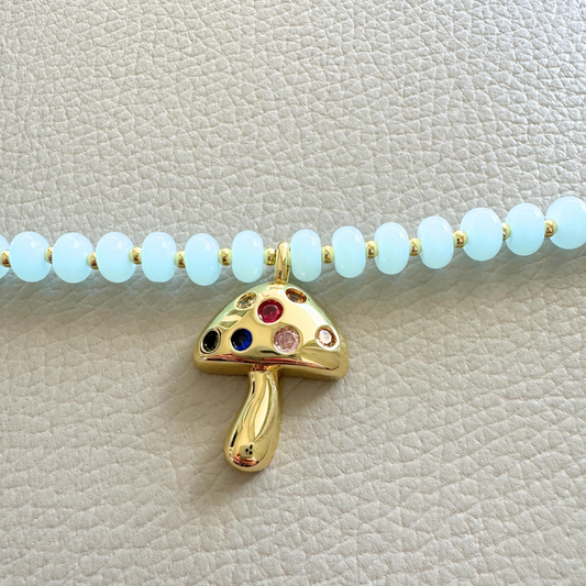 Mushroom necklace