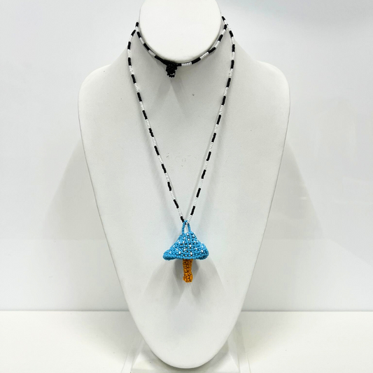 3D Mushroom Long Necklace