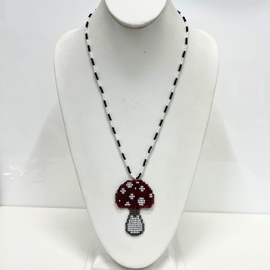 Miyuki Mushroom Necklace