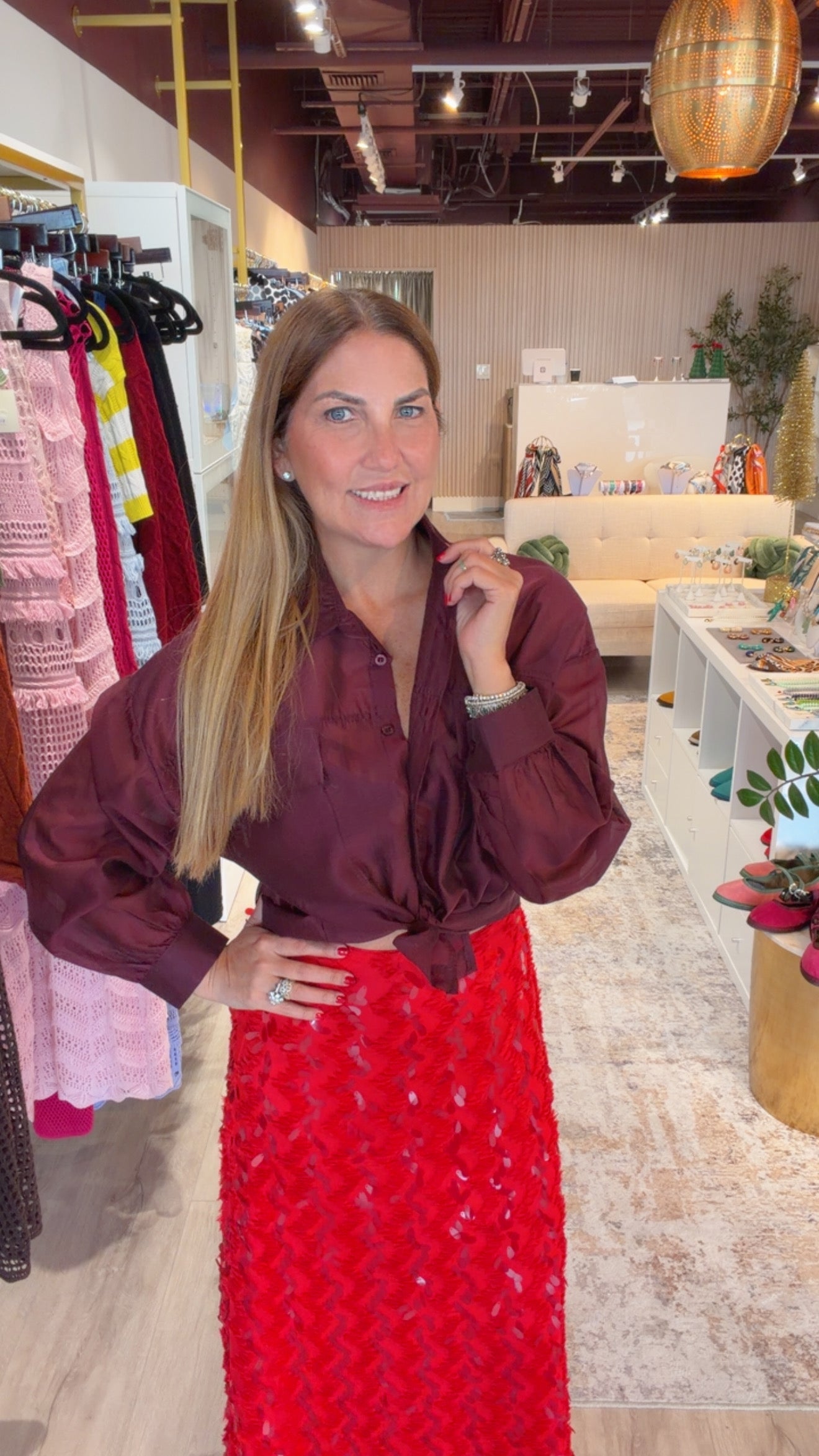 Camisa de organza transparente