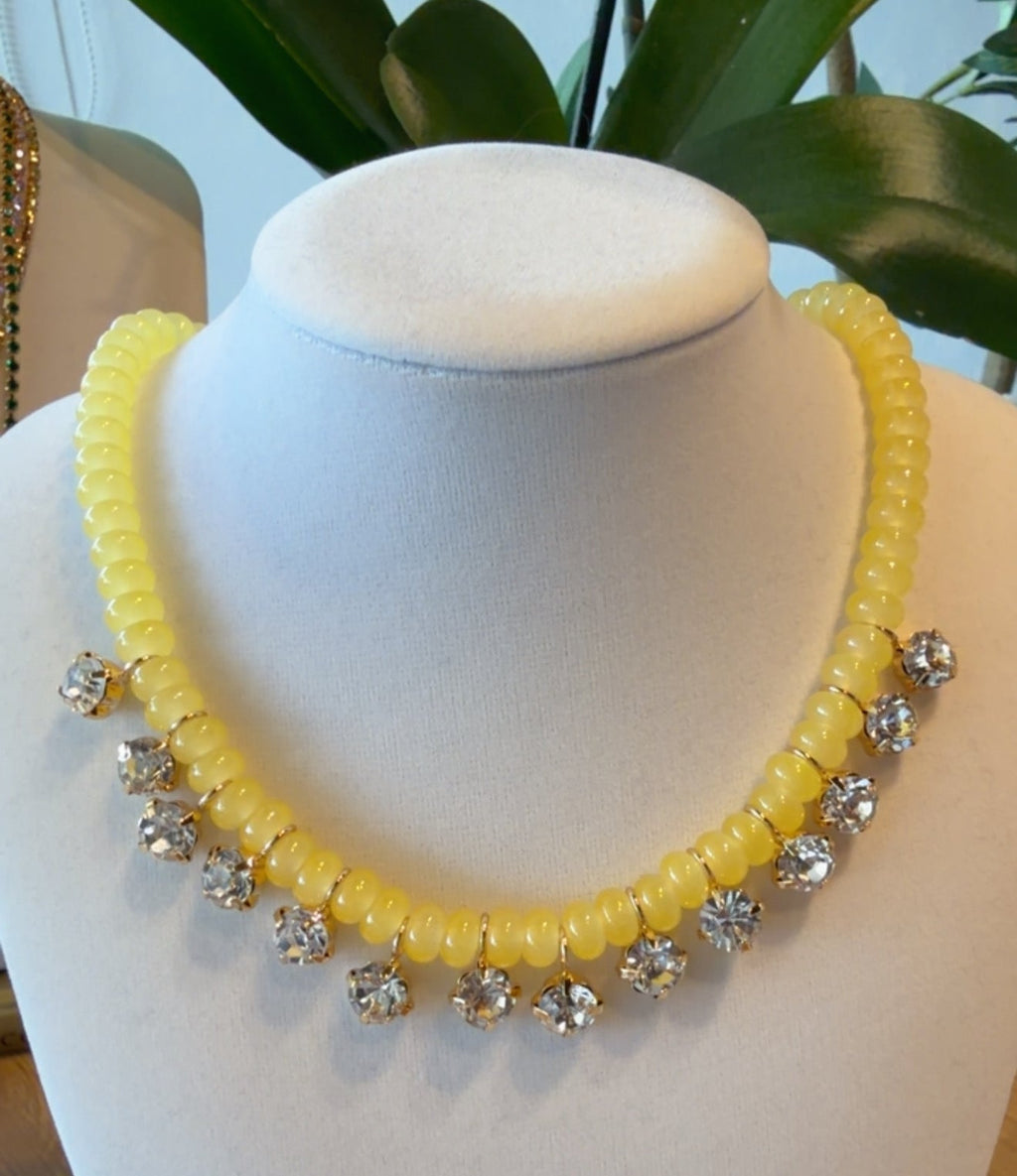 Lumière Stone & Crystal Necklace | PS Showroom