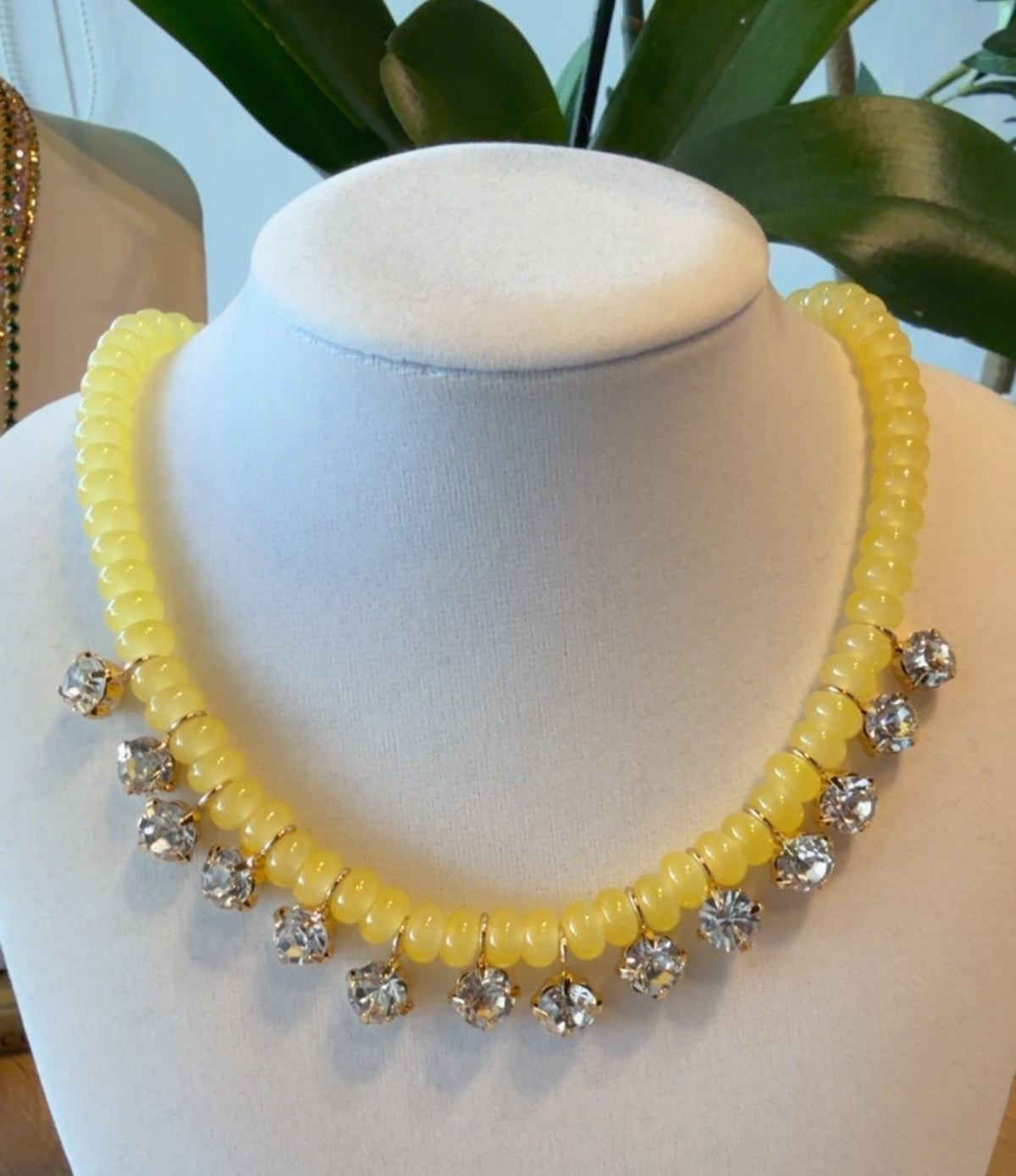 Lumière Stone & Crystal Necklace | PS Showroom