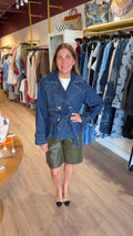 The Riviera Denim Belted Jacket