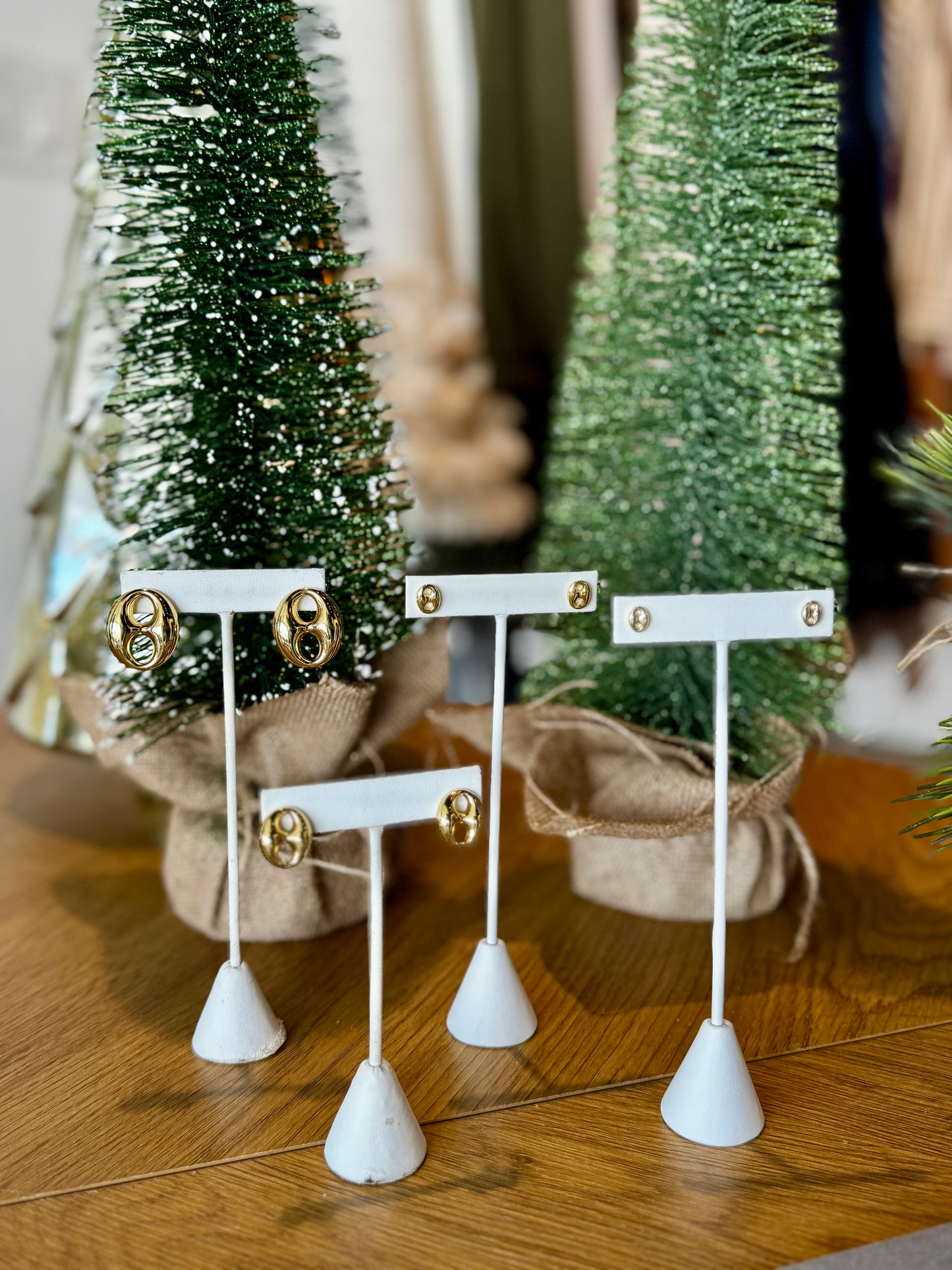 Zarcillos dorados infinito