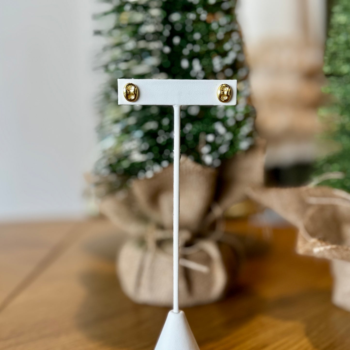 Zarcillos dorados infinito