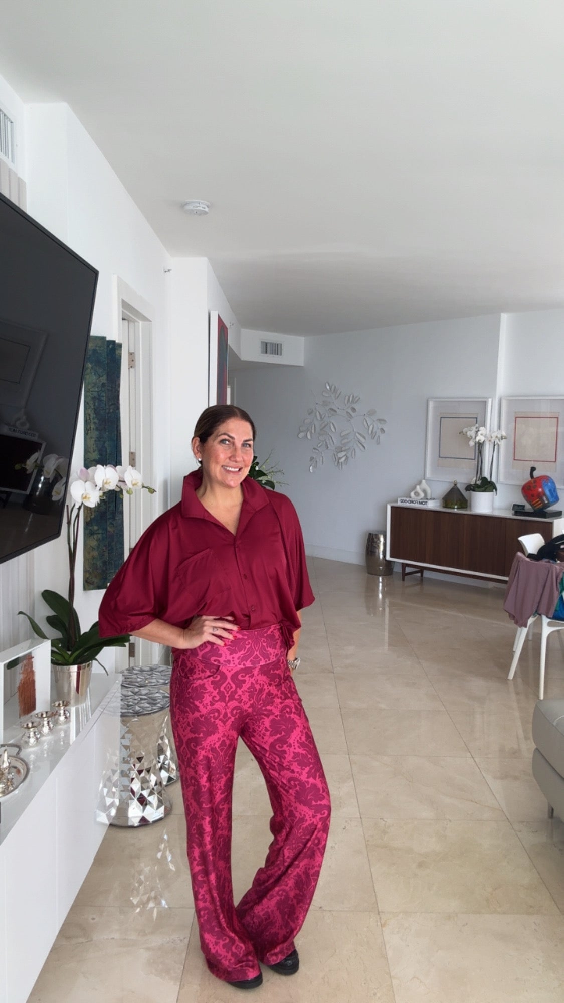 Camisa unicolor oversized