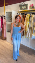 Amalfi Breeze Smocked Jumpsuit
