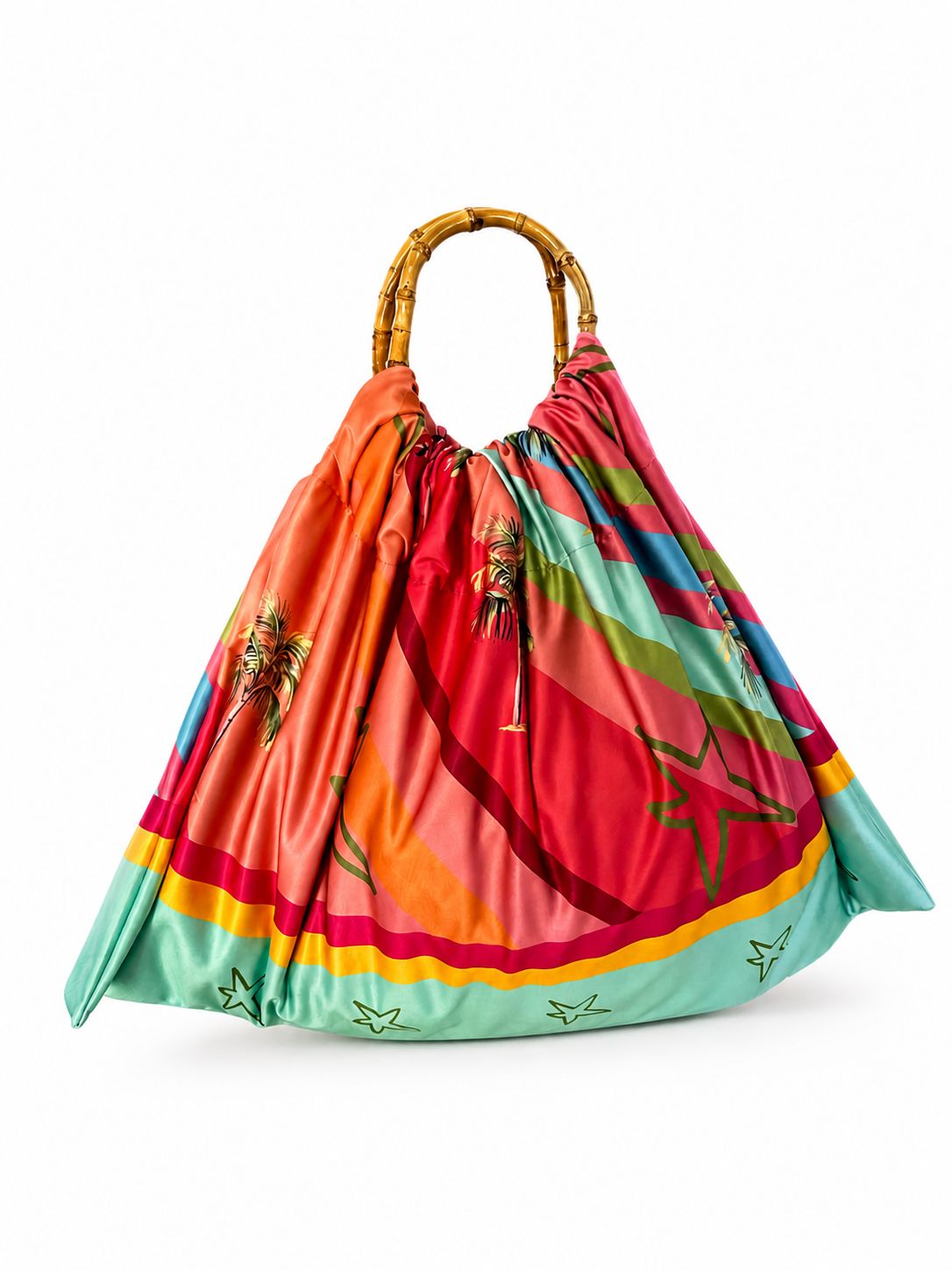 Tropical Silk Bamboo Tote