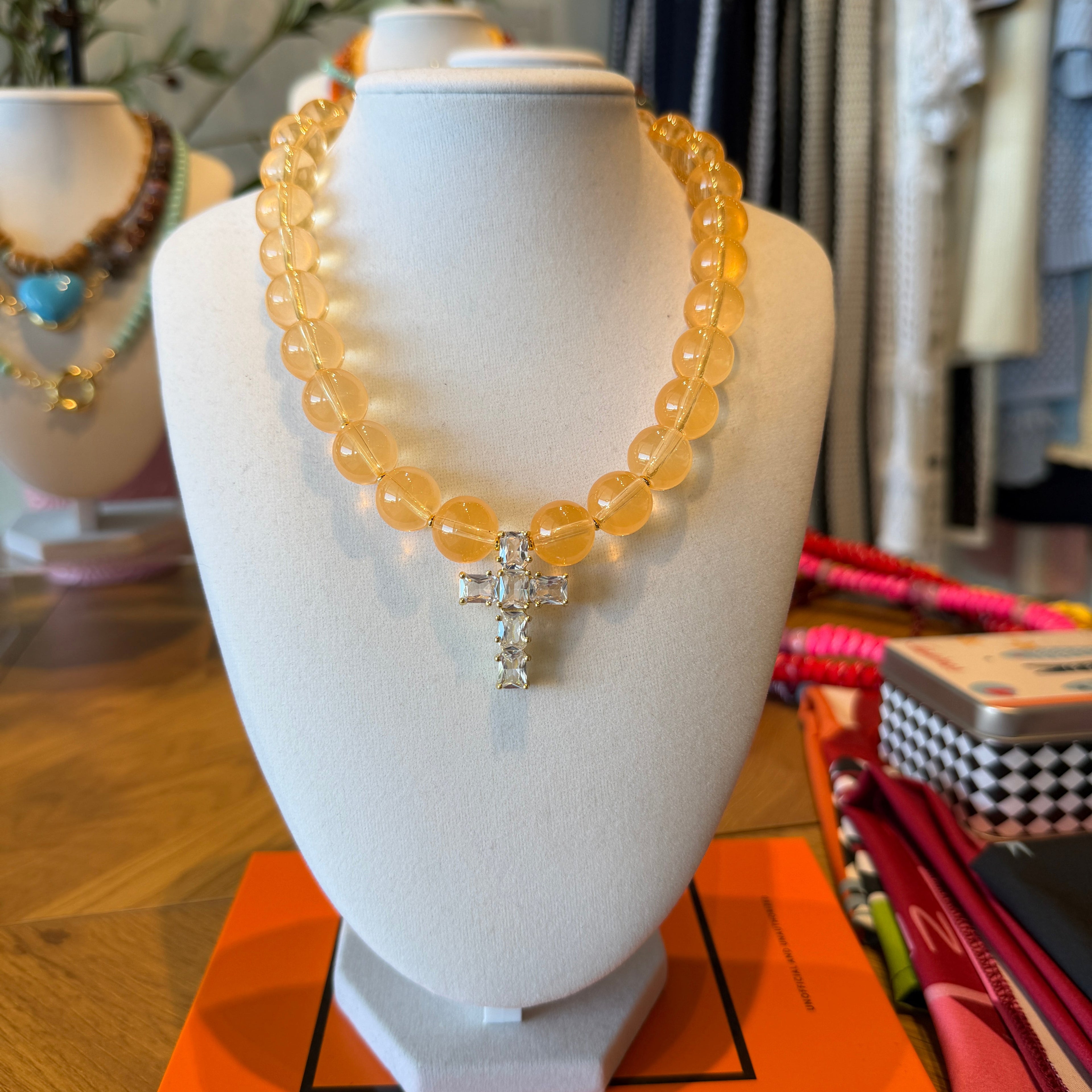 Golden Grace Cross Necklace