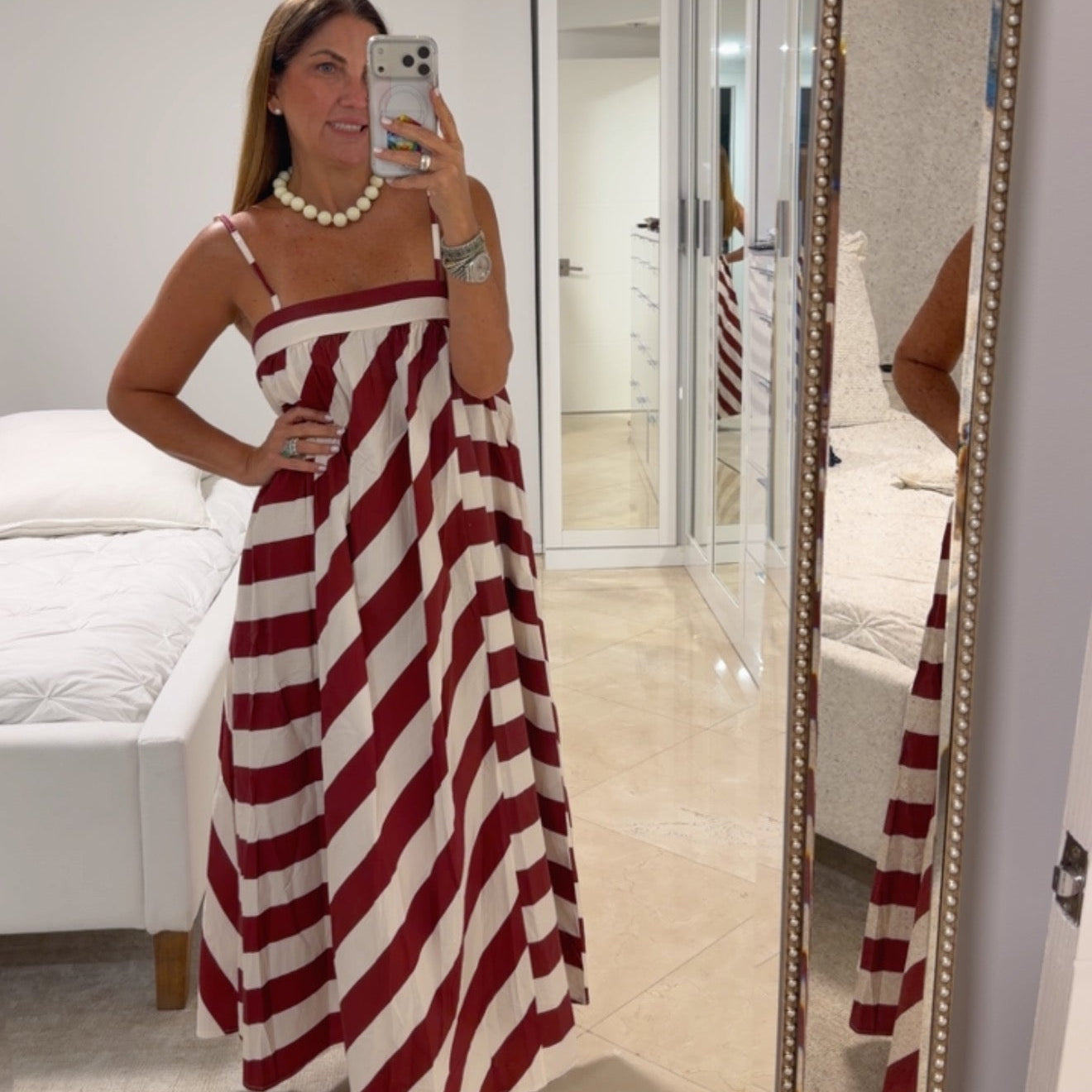 Stripe Maxi Dress