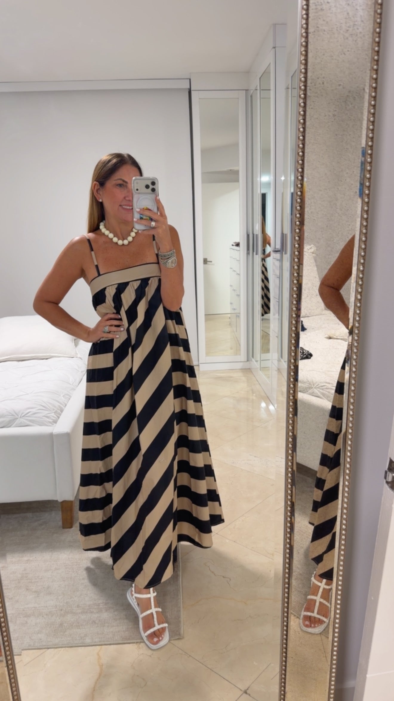Stripe Maxi Dress