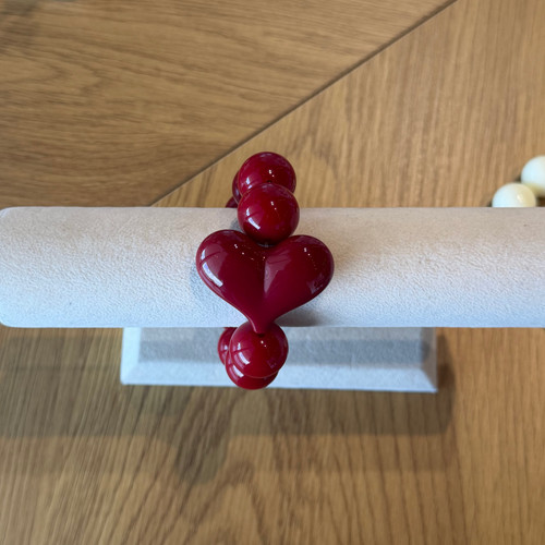 Bella Bead Heart Bracelet