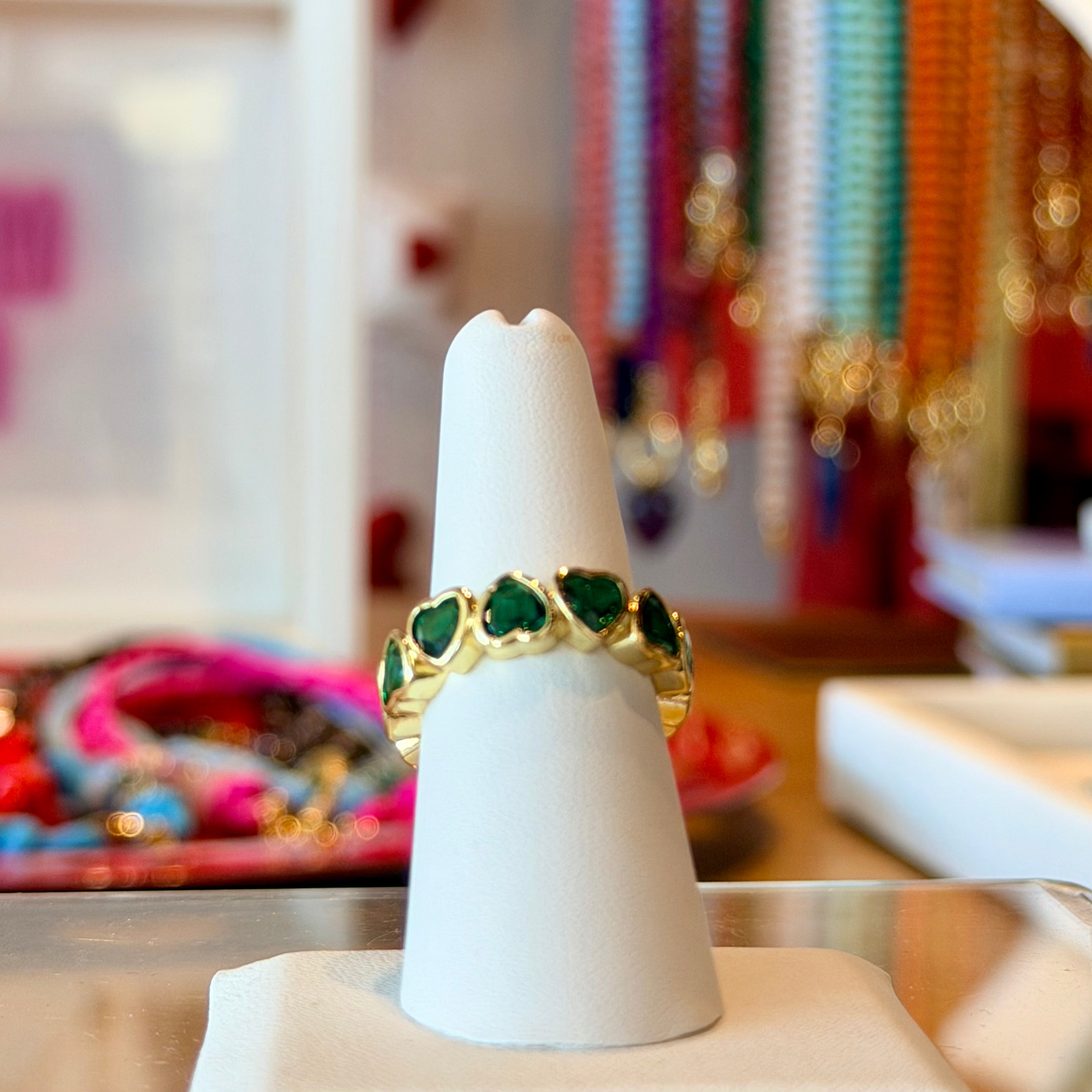 Adjustable Heart Glow Ring