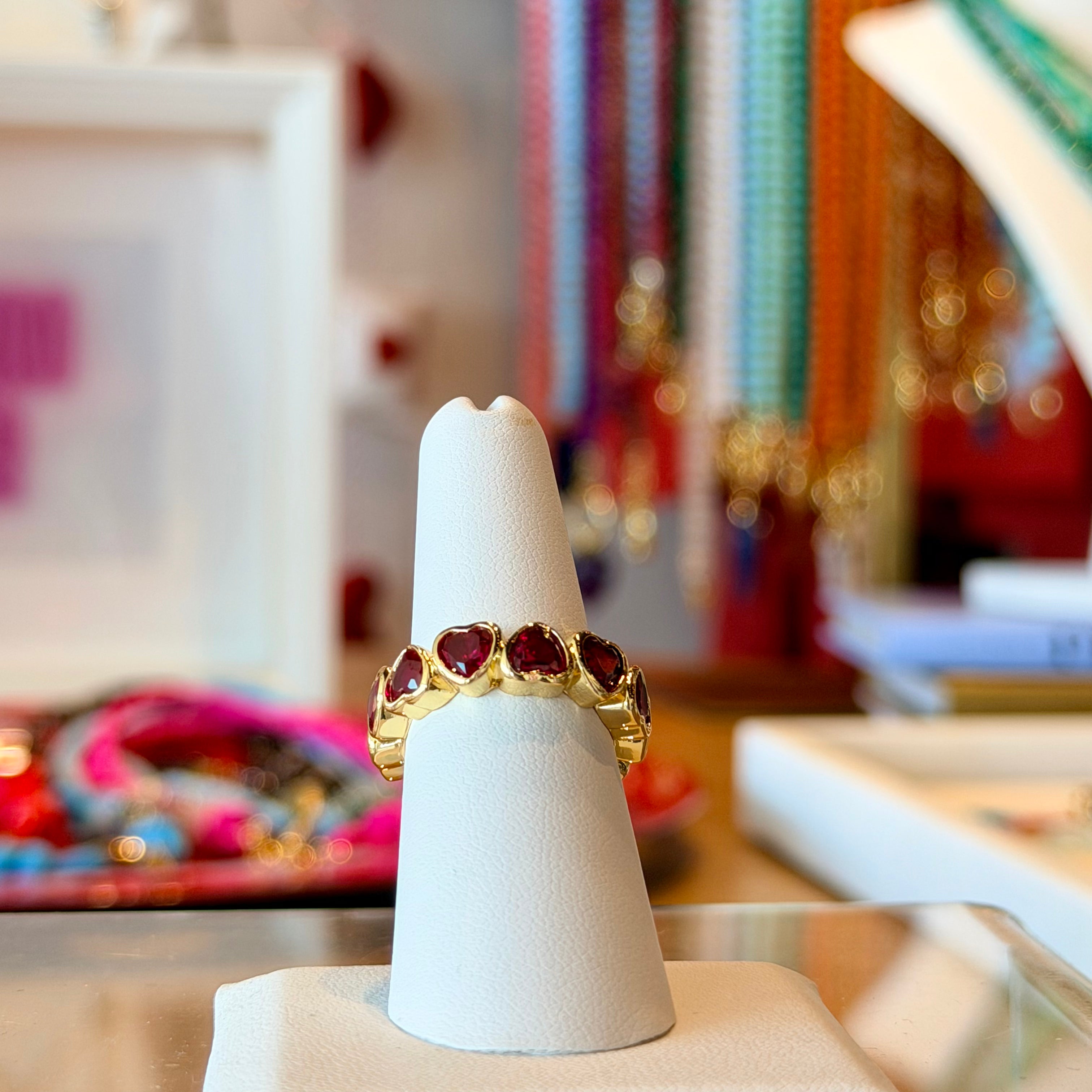 Adjustable Heart Glow Ring