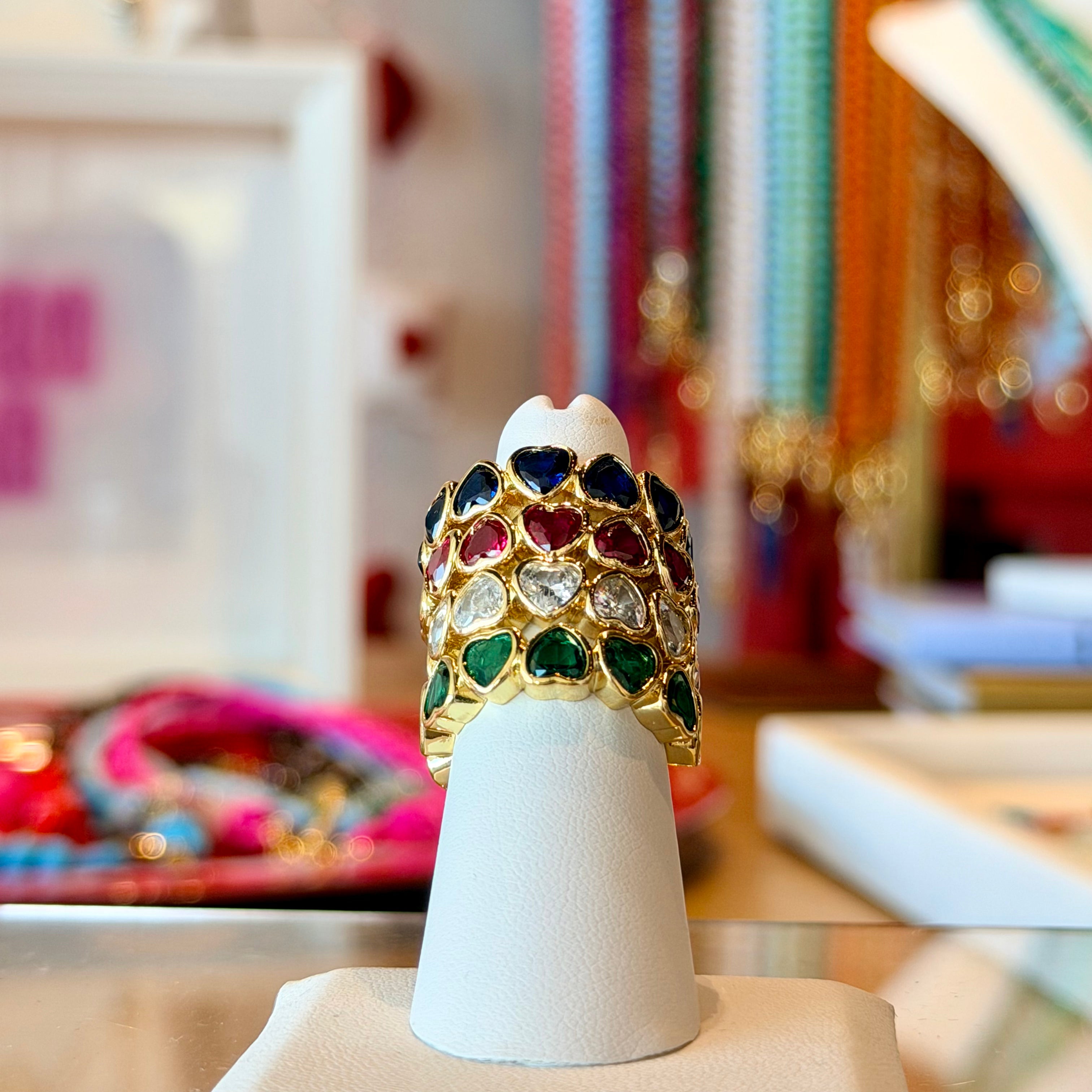 Adjustable Heart Glow Ring