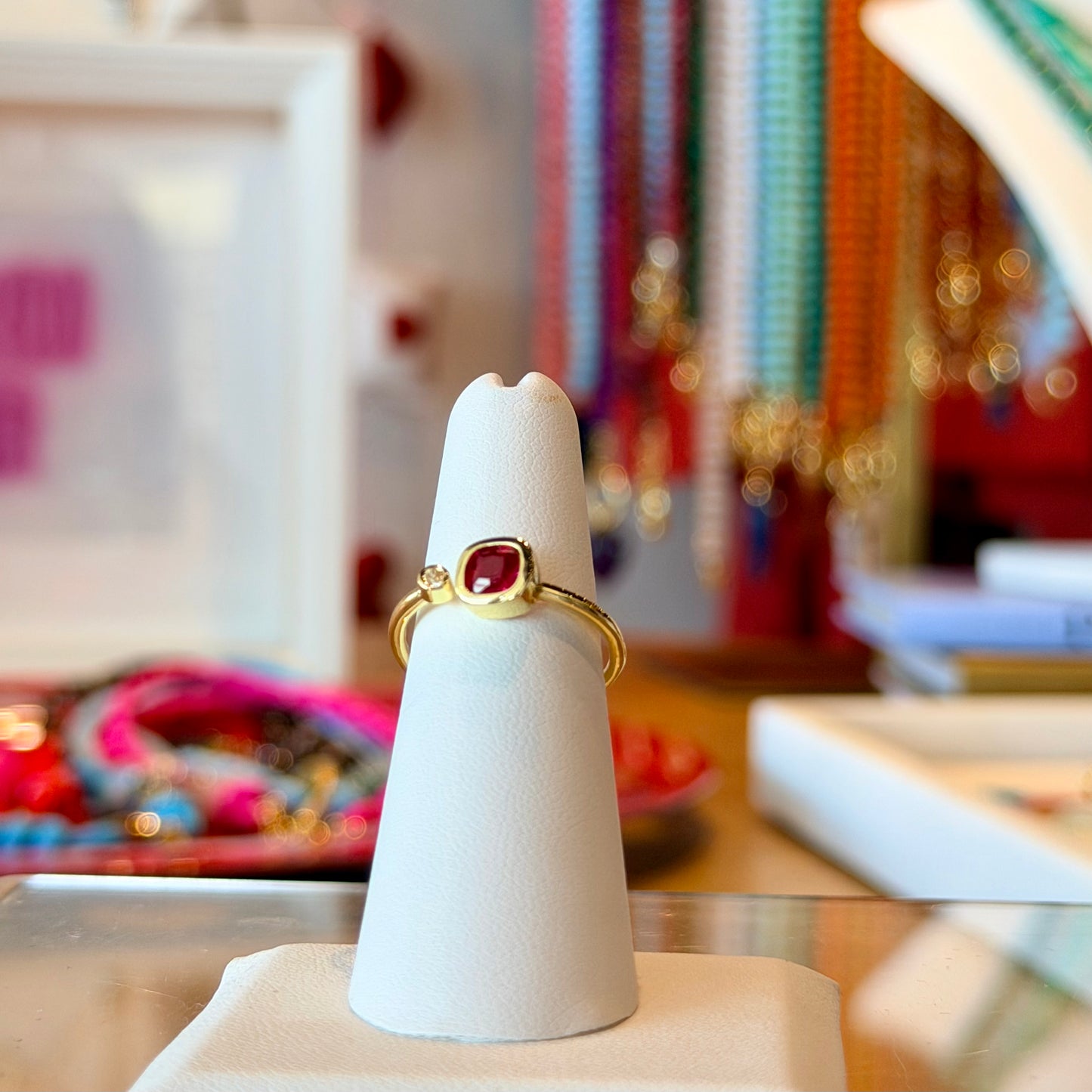 Radiant Stone Open Ring