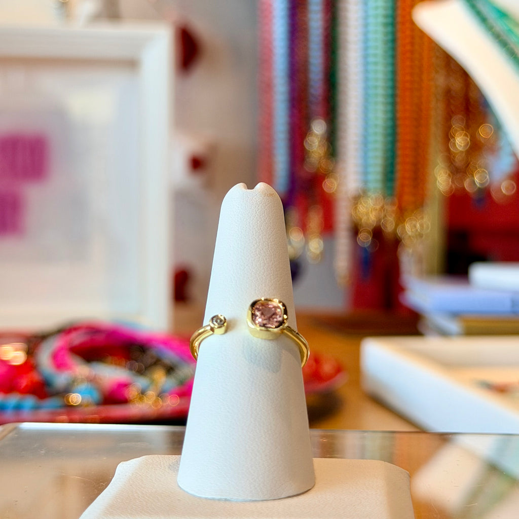 Radiant Stone Open Ring