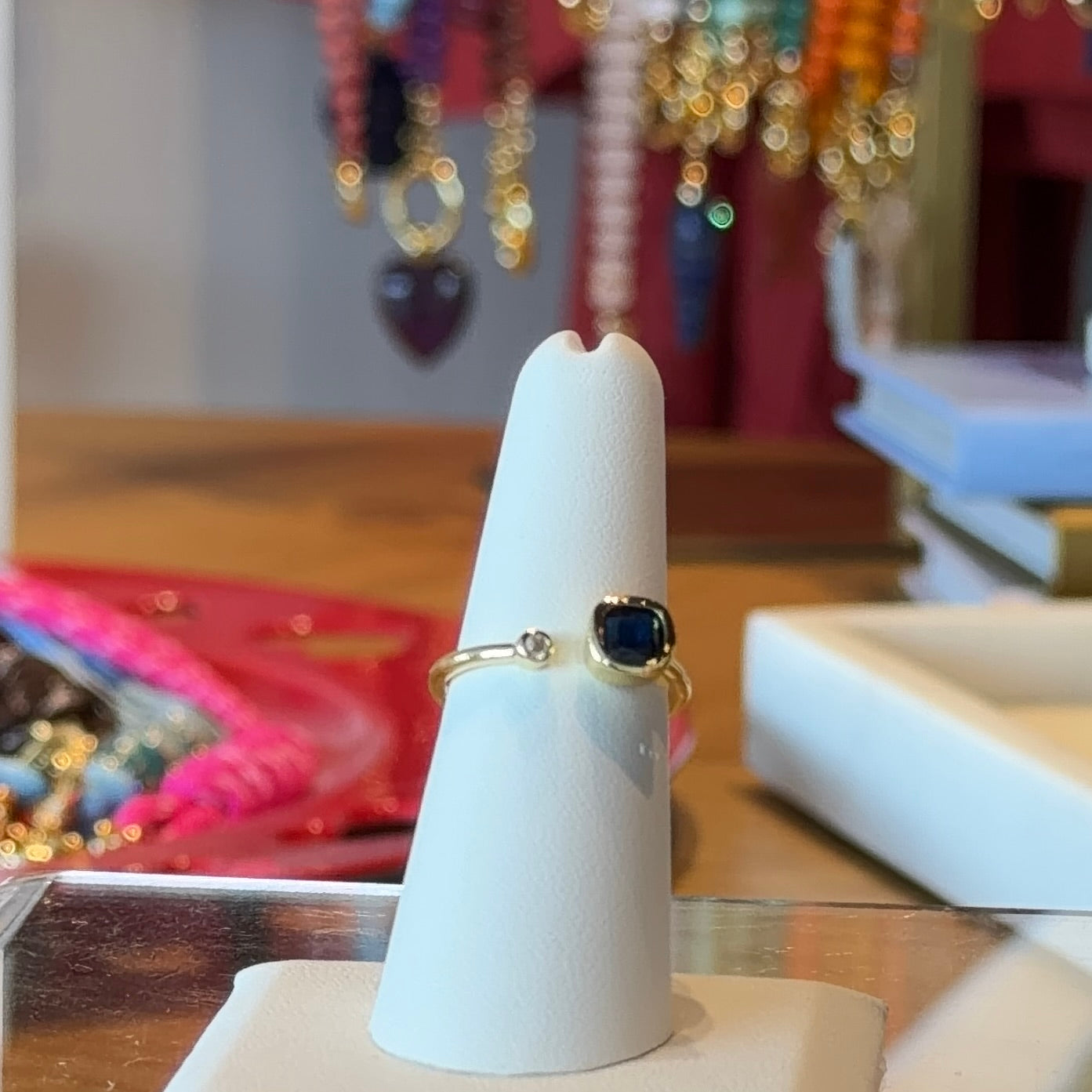 Radiant Stone Open Ring