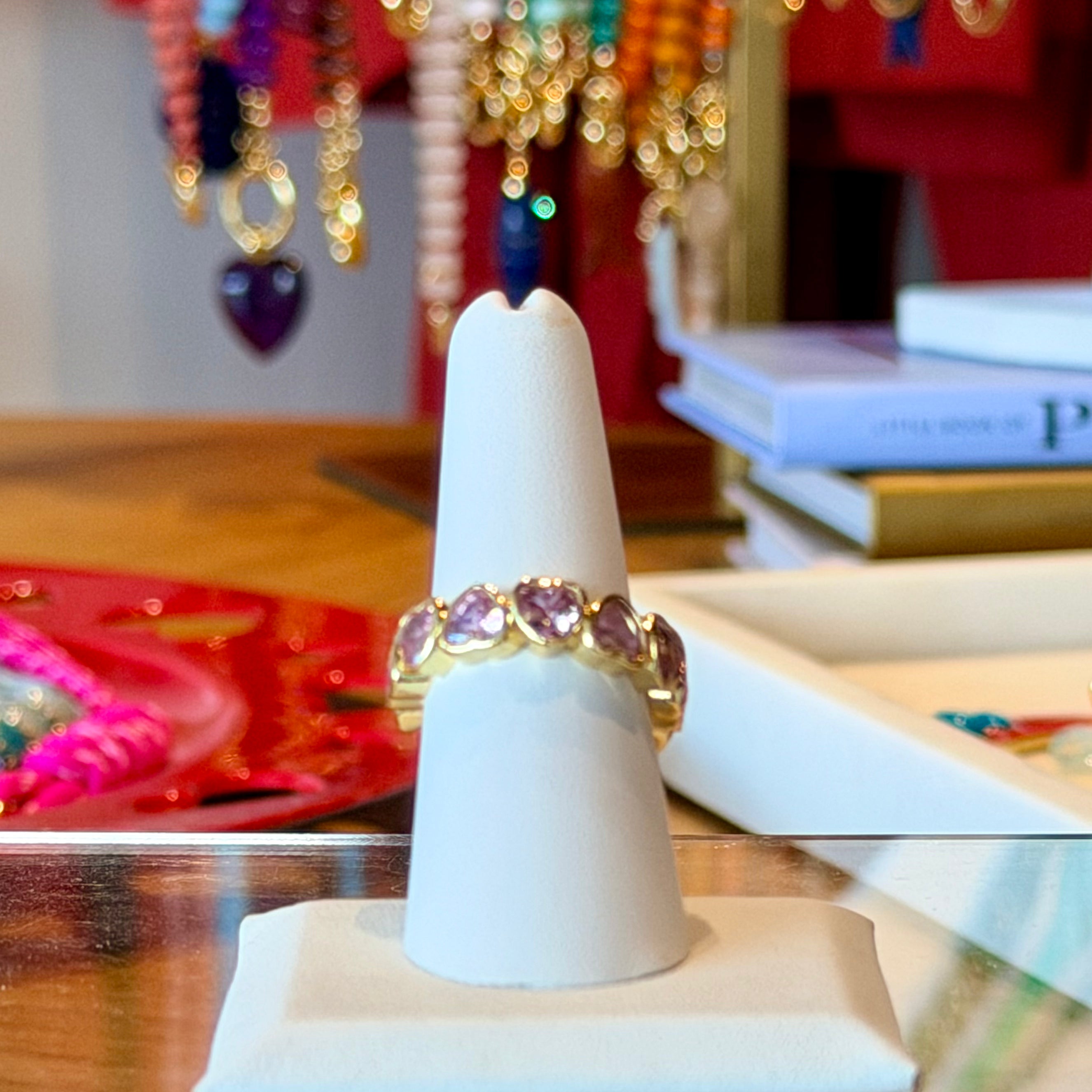Adjustable Heart Glow Ring