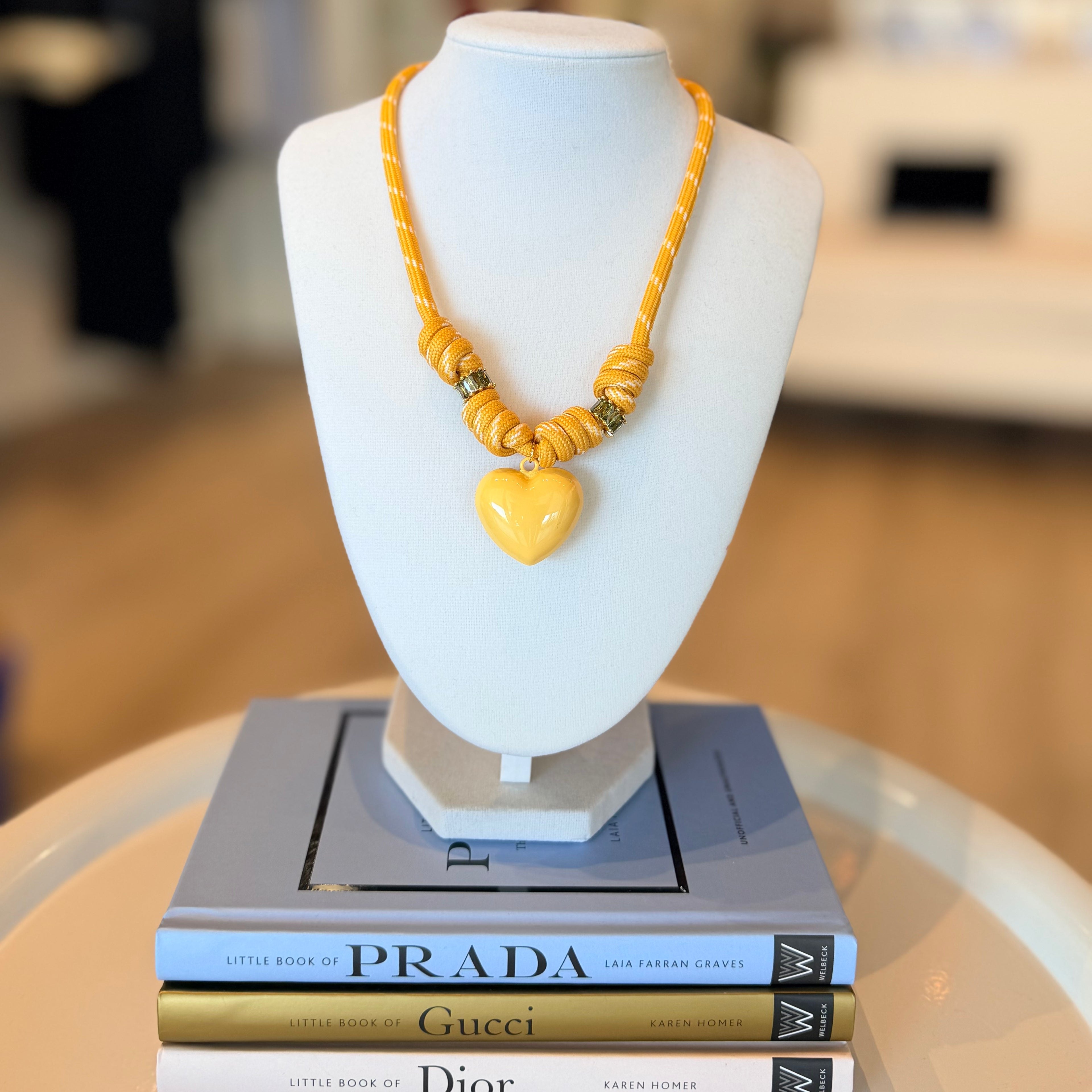 Heart Statement cord Necklace