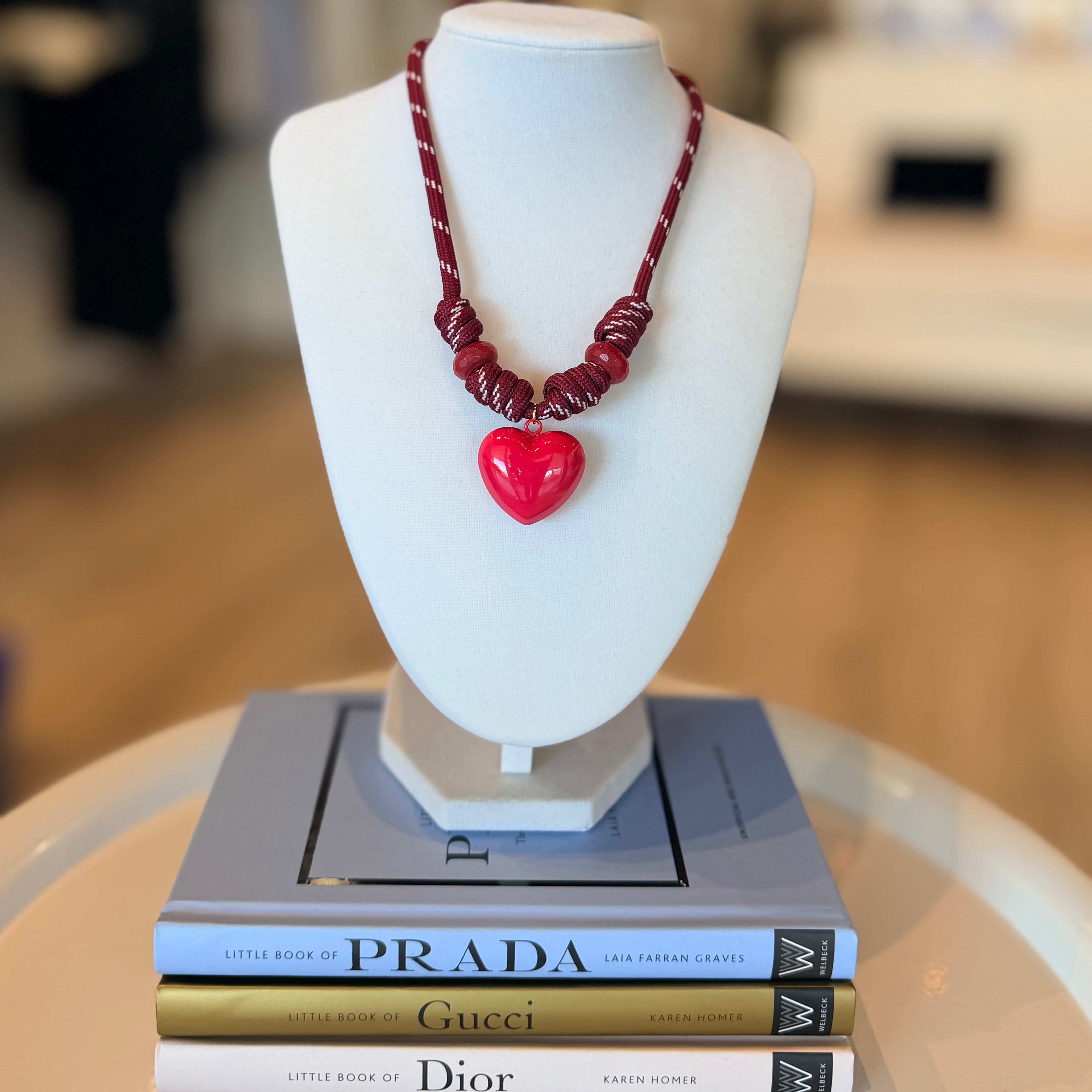 Heart Statement cord Necklace