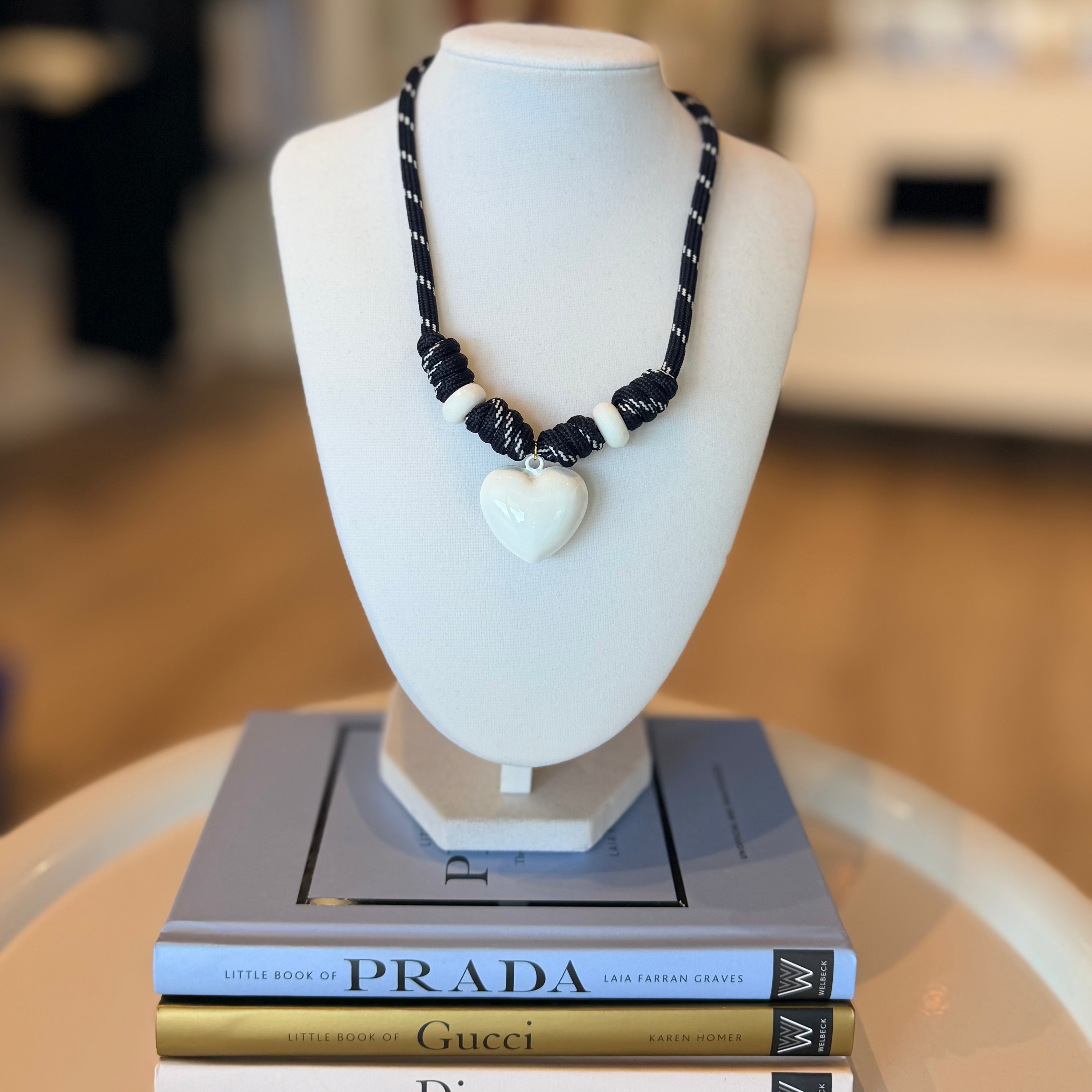 Heart Statement cord Necklace