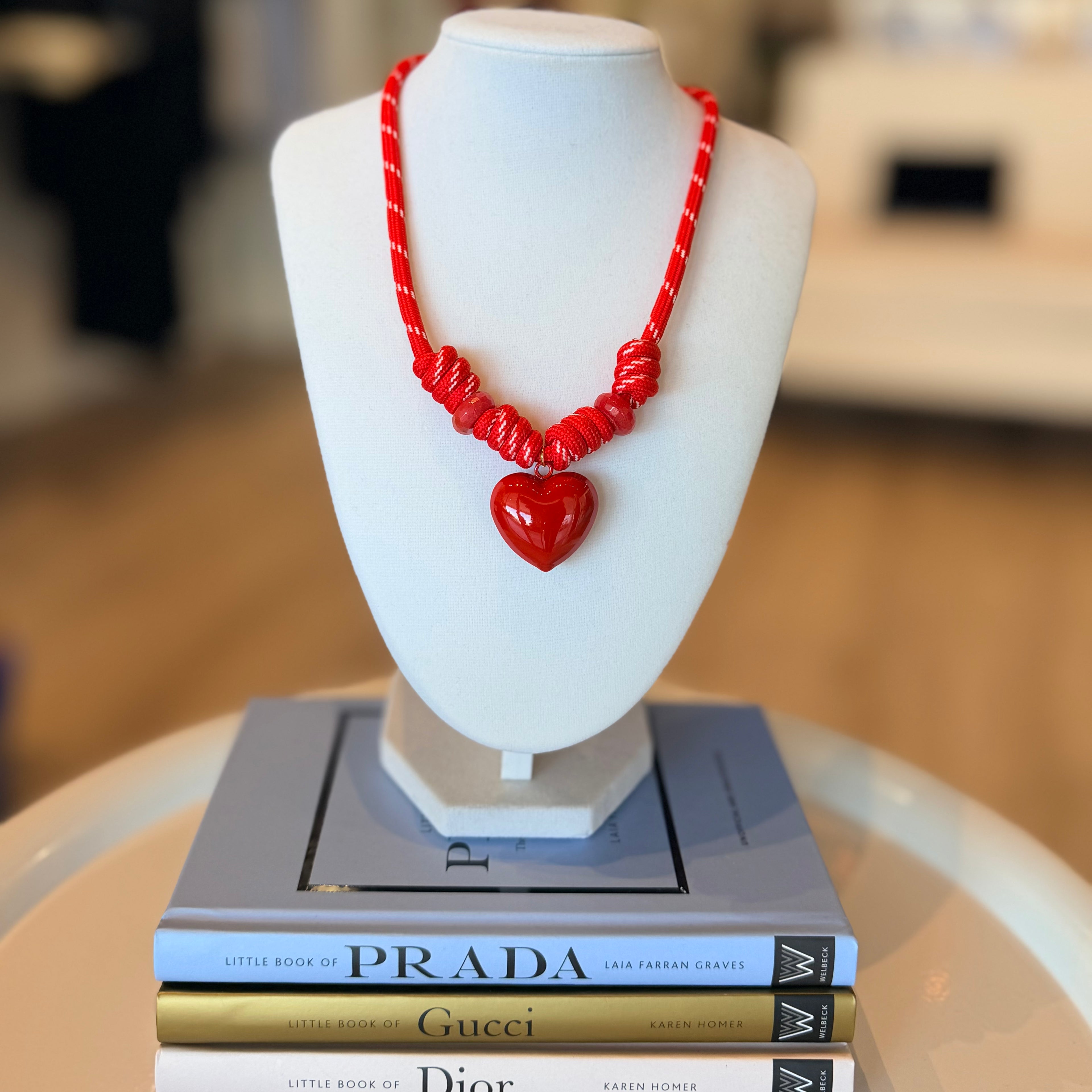 Heart Statement cord Necklace
