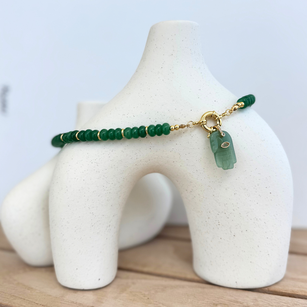 Charm Mano de Hamsa piedras naturales