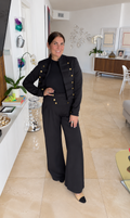 Milano Gold Button Pants Set | PS Showroom