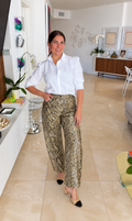 Milano Snake Print Wide-Leg Pants | PS Showroom