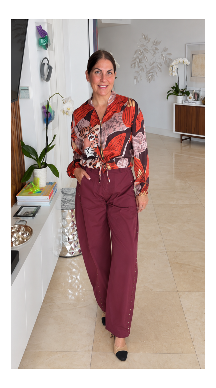 Milano Studded Wide-Leg Pants | PS Showroom