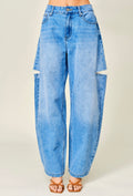Nova Cutout Barrel Jeans | PS Showroom