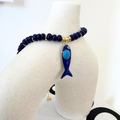 Collar de peces piedras naturales