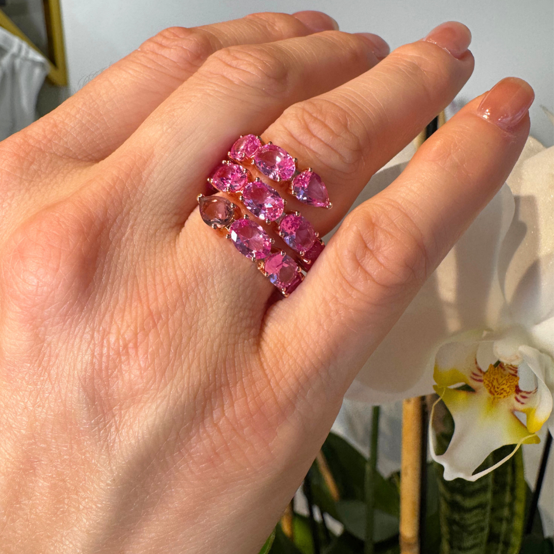 Anillo de piedras semi preciosas