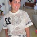 Stylish crochet knit top