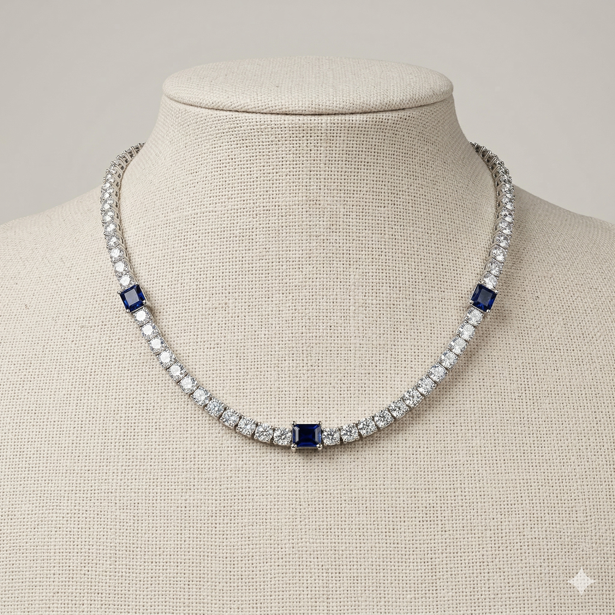 Tenis Rectangle Sapphire 4mm