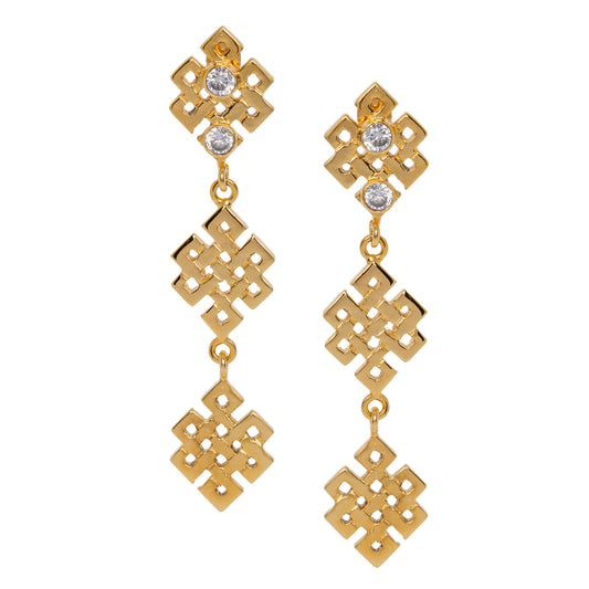 Triple Endless Knot Earrings