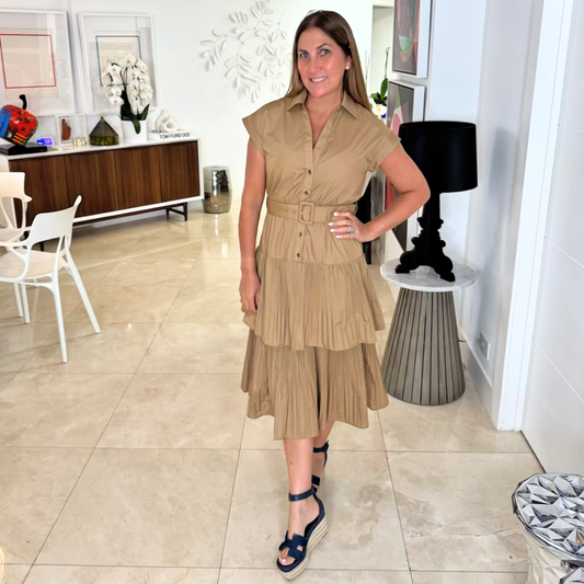 Vestido de faralaos largo