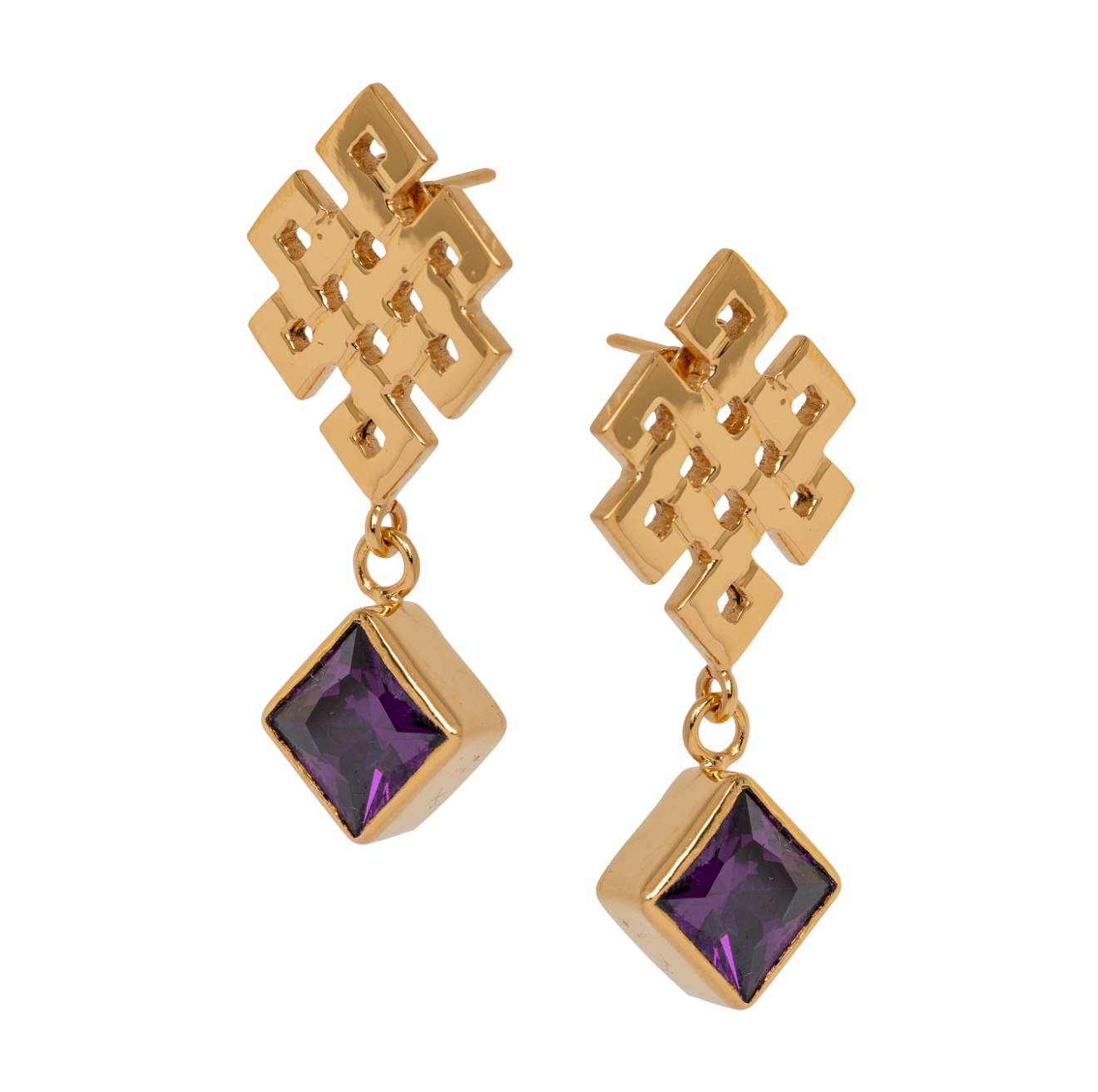Medium Endless Knot Earrings