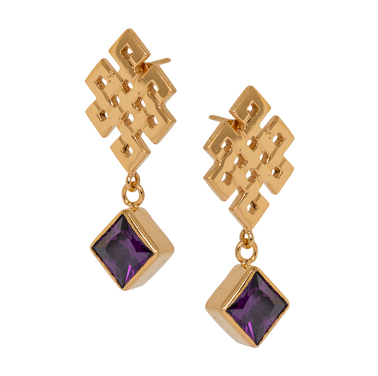 Medium Endless Knot Earrings