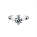 Anillo solitario Tiffany de 2 quilates