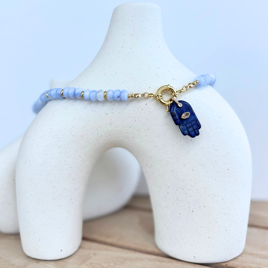 Charm Mano de Hamsa piedras naturales