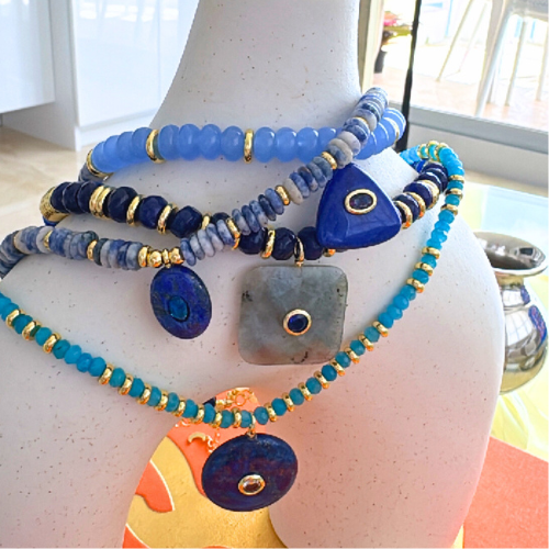 Edición Limitada - Collar piedra natural azul